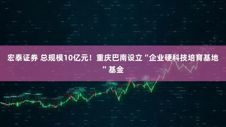 宏泰证券 总规模10亿元！重庆巴南设立“企业硬科技培育基地”基金